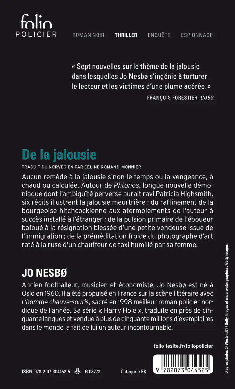 De la jalousie - Jo Nesbø